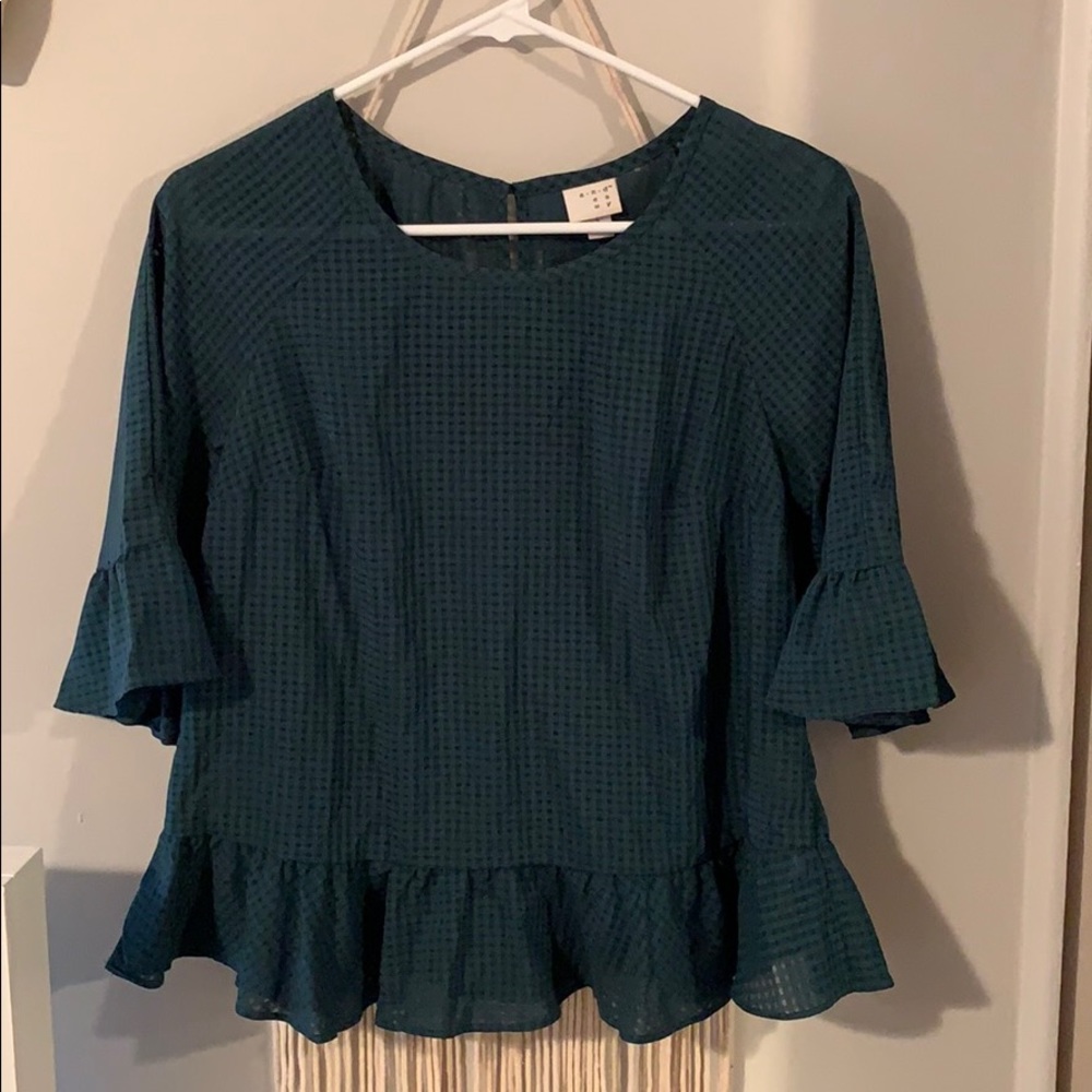 Plaid blouse